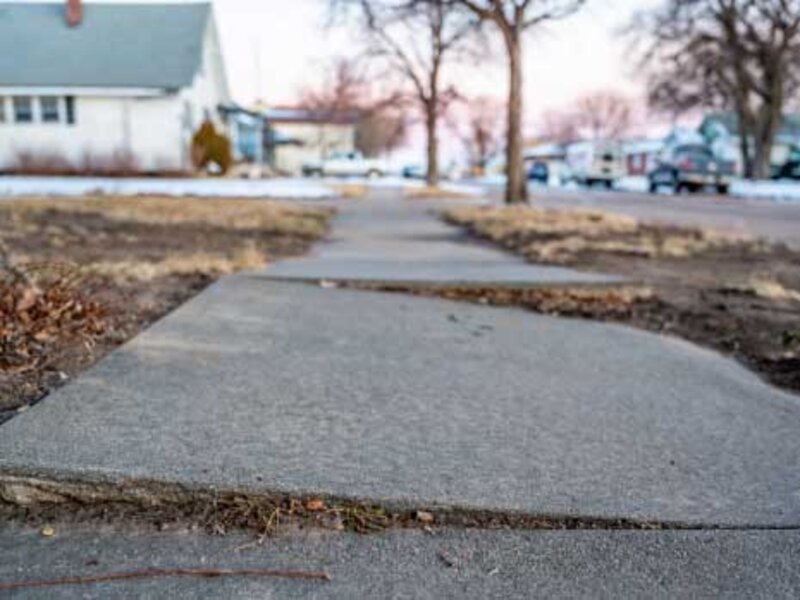 Sidewalk leveling Edmonton
